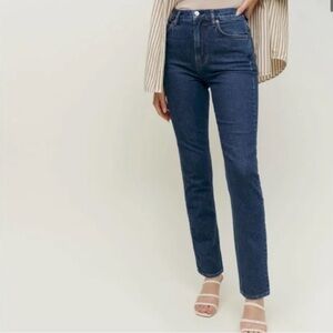 Reformation Liza Jeans in Jamaica Wash, size 27